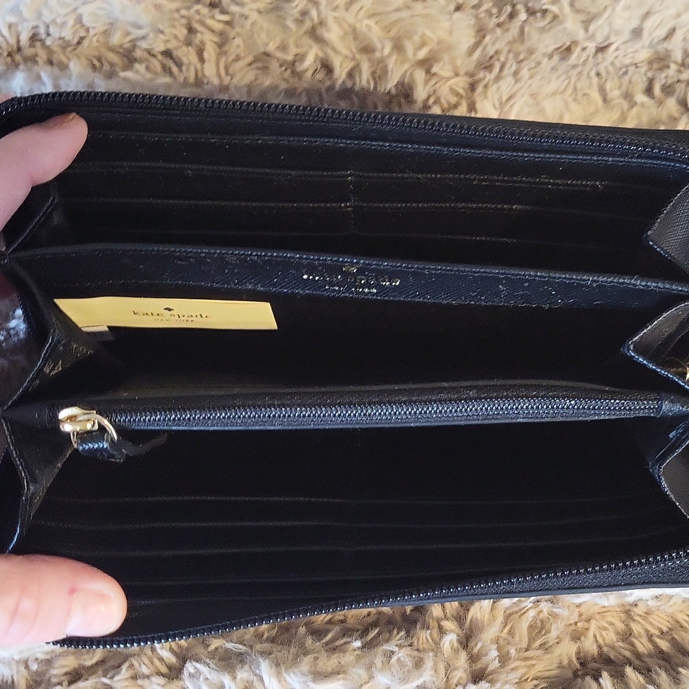 Chic♠️ Kate Spade New York Black Glitter GRETA Tote Bag & Wallet Set - Picture 12 of 12